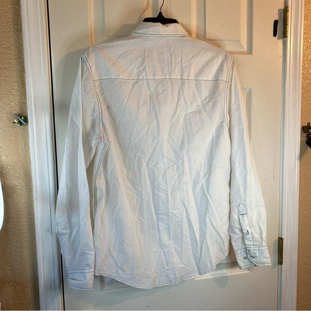Michael Brandon Mens S Button Down Shirt Long Sleeve Pockets Casual Adult Party - Picture 6 of 11